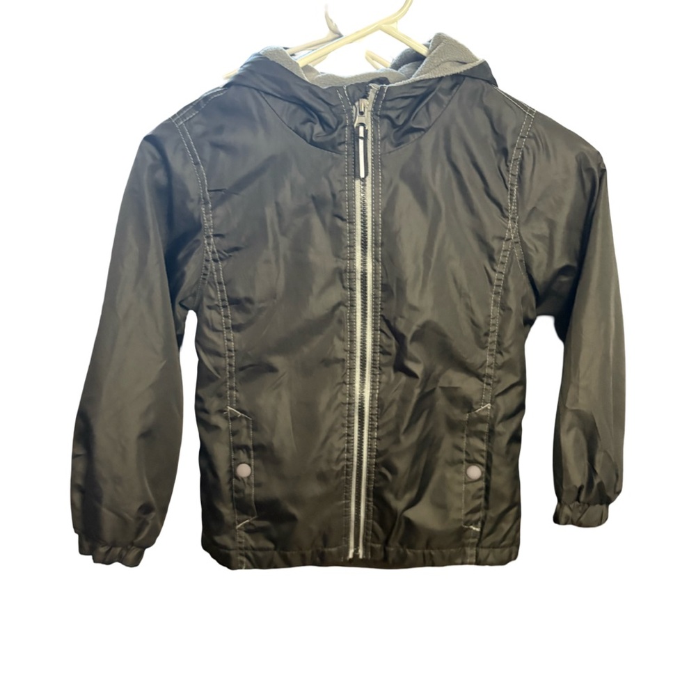 Whales Tail Outerwear Black Windbreaker Jacket